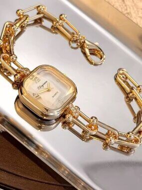 Luxury Gold Link Bracelet Watch